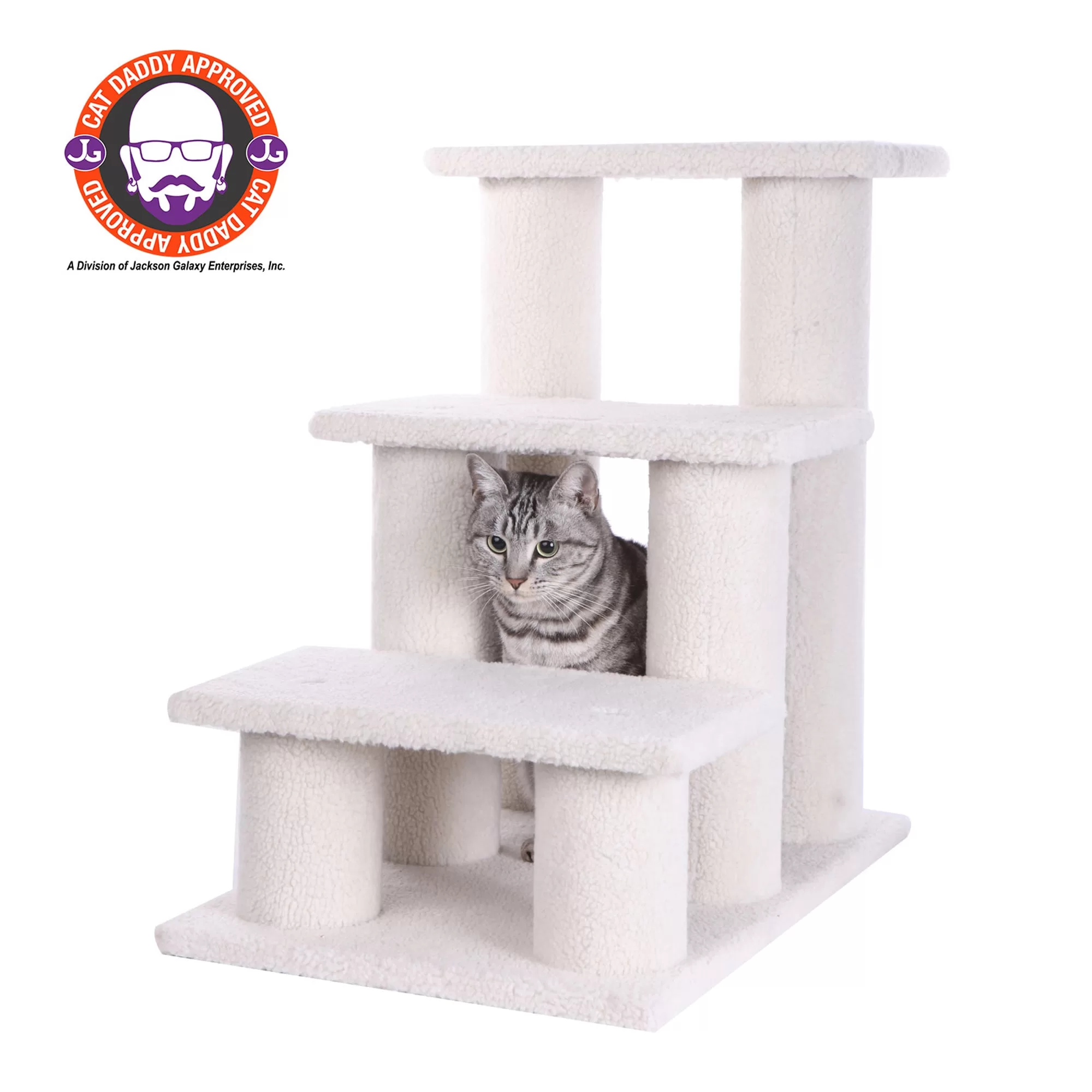 Armarkat Ivory Wood Dog/Cat Steps