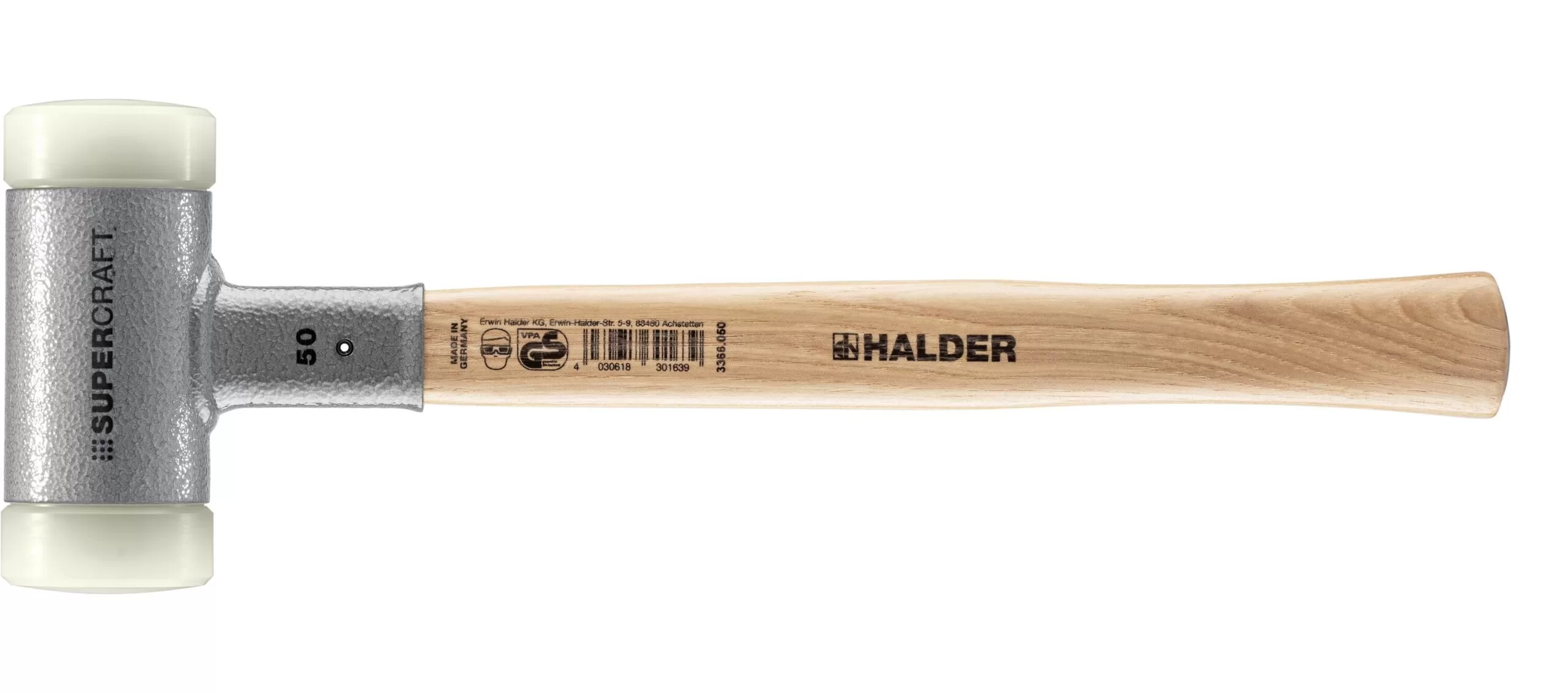 Halder 2.1825-lb Smooth Face Plastic Head Wood Dead Blow Hammer