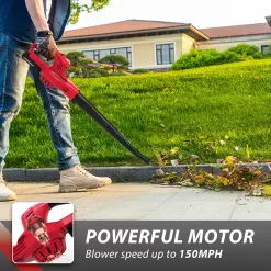 PowerSmart 20-volt 320-CFM 150-MPH Battery Handheld Leaf Blower 2 Ah (Battery and Charger Included)