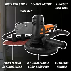 WEN 120-Volt Corded Drywall Sander with Dust Management