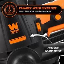 WEN 120-Volt Corded Drywall Sander with Dust Management