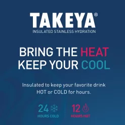 Takeya 64-fl oz Stainless Steel Insulated Water Bottle - Bluestone