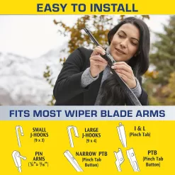 Rain-X - 810165 Latitude Water Repellency Wiper Blade, 22 Inch - 2 Pack