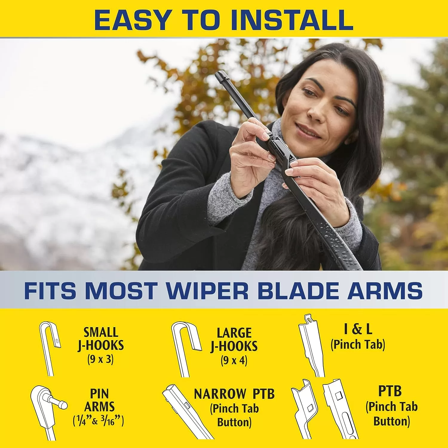 Rain-X - 810165 Latitude Water Repellency Wiper Blade, 22 Inch - 2 Pack