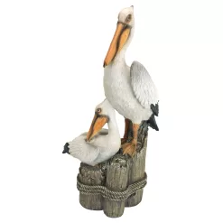 Design Toscano QL56458 Coastal Decor Ocean's Perch Pelicans Garden Bird Statue