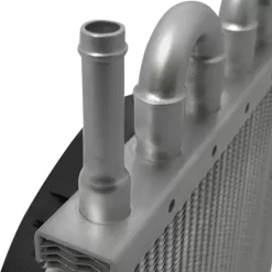 Mishimoto - MMOC-F Heavy Duty Transmission Cooler W/Electric Fan, Silver, 12.8 x 3.4 x 7.5 inches