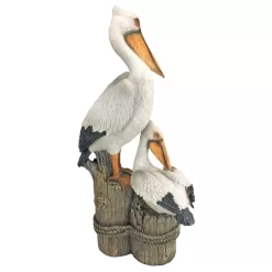 Design Toscano QL56458 Coastal Decor Ocean's Perch Pelicans Garden Bird Statue