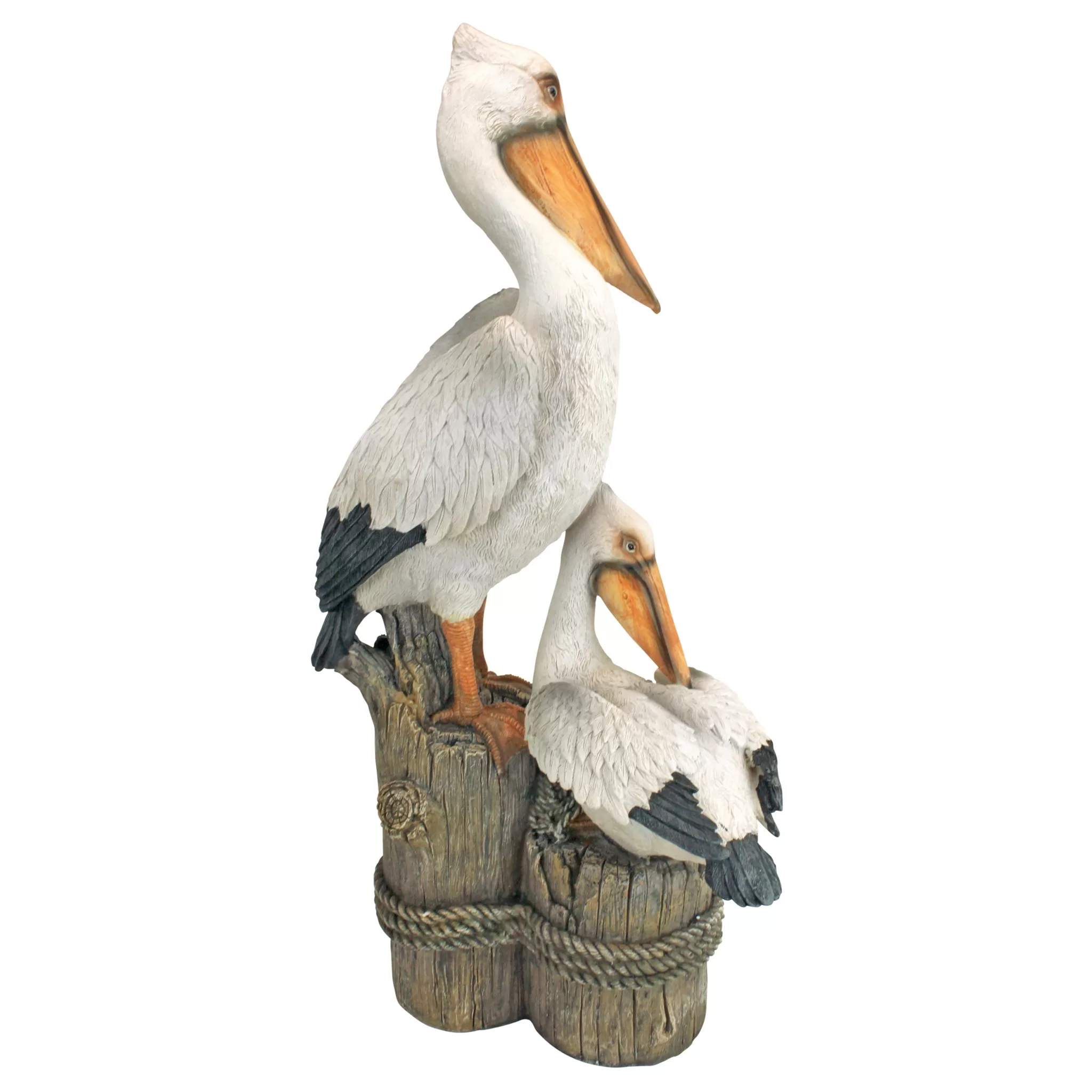 Design Toscano QL56458 Coastal Decor Ocean's Perch Pelicans Garden Bird Statue