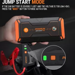 Powrun P-ONE Jump Starter, 2000A Portable Jump Box - Car Jump Starter Battery Pack