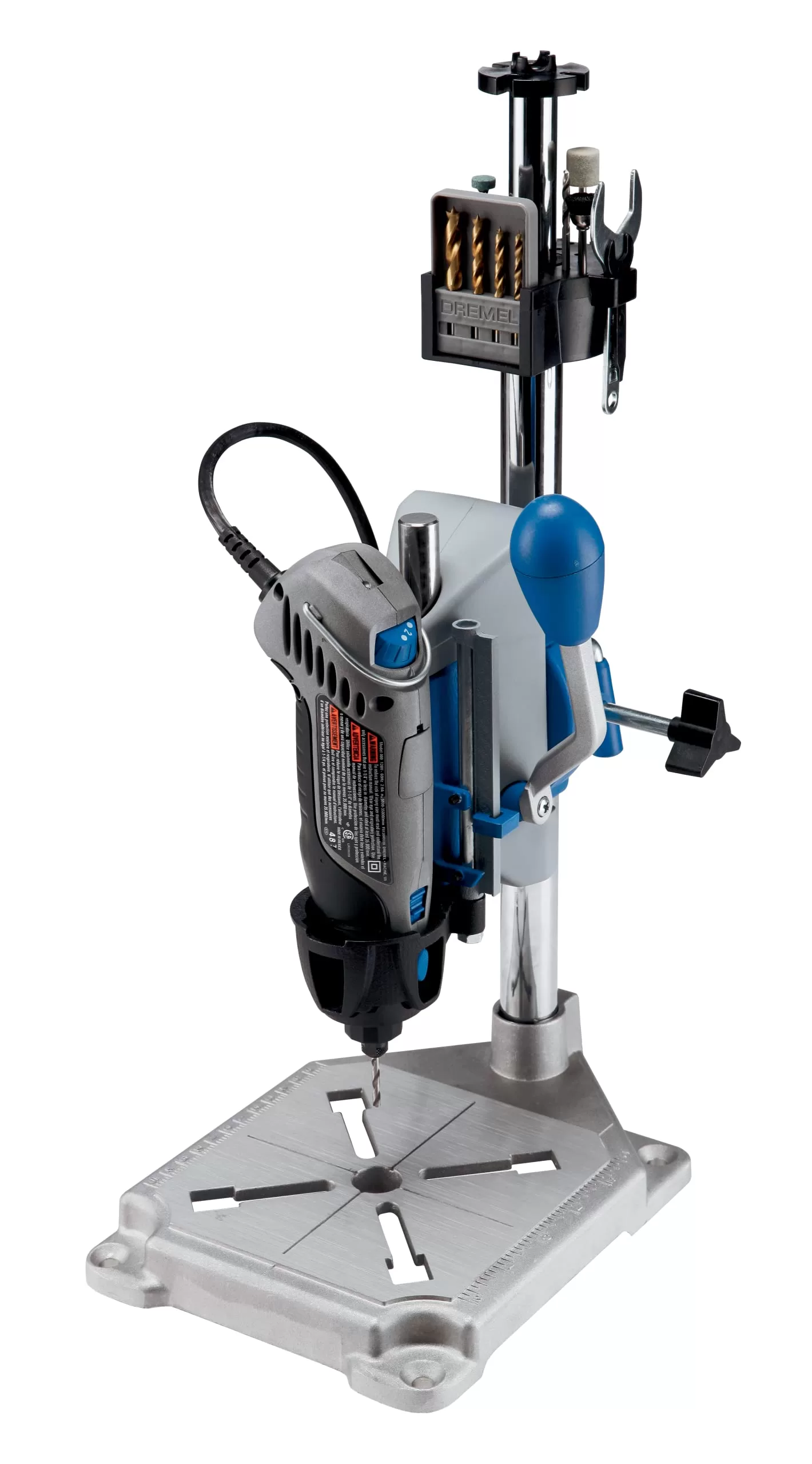 Dremel Drill Press Rotary Tool Workstation Stand with Wrench - Image 9