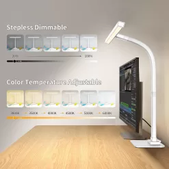 EppieBasic Led Desk Lamp, Architect Desk Lamps for Home Office - White