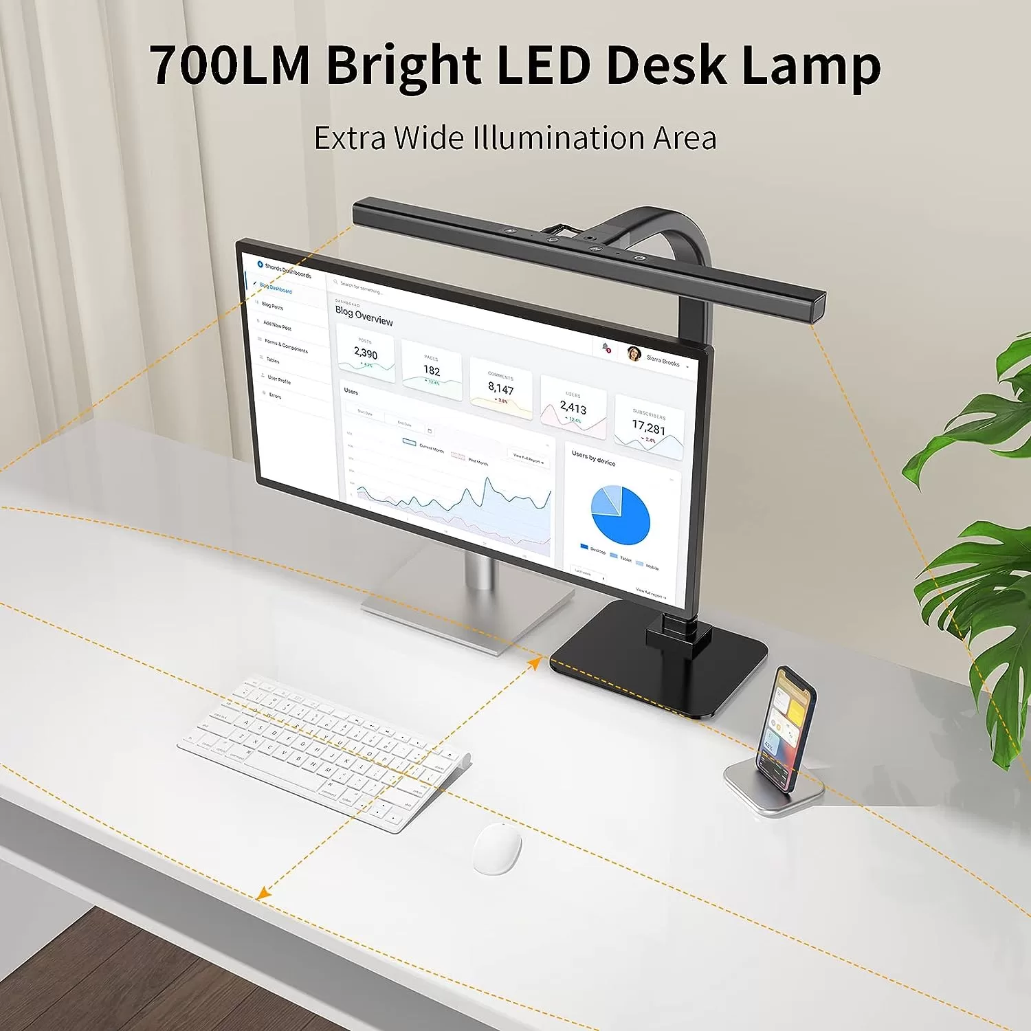 EppieBasic Led Desk Lamp, Architect Desk Lamps for Home Office - Black