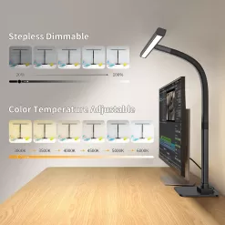 EppieBasic Led Desk Lamp, Architect Desk Lamps for Home Office - Black