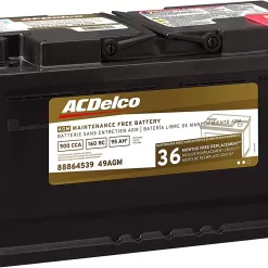 ACDelco AGM Automotive BCI Group 49 Battery 49AGM 12 Volts