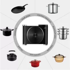 Cusimax Hot Plate Electric Burner, Single Burner Cast Iron hot plates