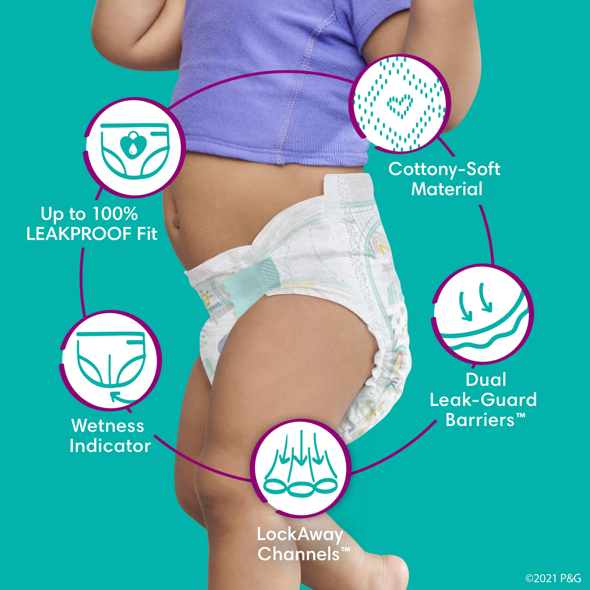 Pampers Cruisers Diapers Size 7, 88 count - Disposable Diapers