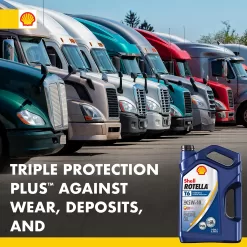 Shell Rotella T6 Full Synthetic 5W-40 Diesel Engine Oil (1-Gallon, Case of 3)