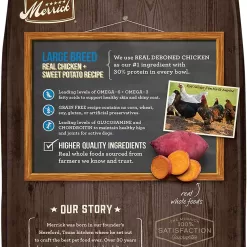 Merrick Grain Free Real Chicken & Sweet Potato Recipe Large Breed Dry Dog Food, 22 lbs.