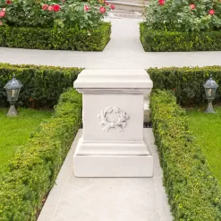 TOETOL Garden Outdoor Statues Classic Plinth Sculptures Decor Base Riser 16.7