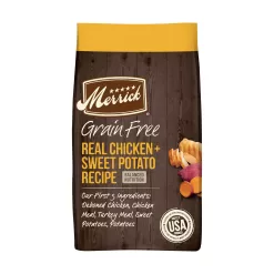 Merrick Dry Dog Food, Real Chicken and Sweet Potato Grain Free Dog Food Recipe - 22.0 lb. Bag
