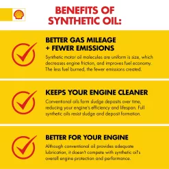 Shell Rotella T6 Full Synthetic 5W-40 Diesel Engine Oil (1-Gallon, Case of 3)