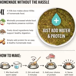 The Honest Kitchen Dehydrated Grain Free Fruit & Veggie Base Mix Recipe Dog Food, 7 lbs.