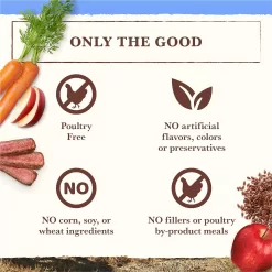 Whole Earth Farms Grain Free Pork, Beef and Lamb Recipe Dry Dog Food, 25 lbs.