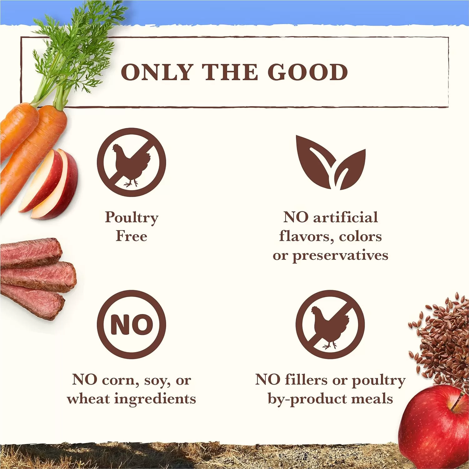 Whole Earth Farms Grain Free Pork, Beef and Lamb Recipe Dry Dog Food, 25 lbs.