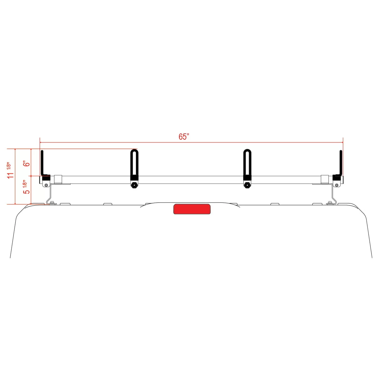 Vantech Heavy Duty 3 Bar ladder roof rack, Fits Nissan NV Cargo Van High Roof