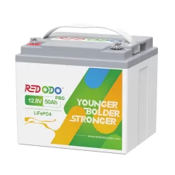 Redodo Portable 12V 50Ah LiFePO4 Lithium Battery 4000-8000 Cycles & 10-Year lifetime, Perfect for RV, Camper, Security Devices