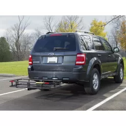 Elevate Outdoor CCB-F4820-DLX 48in Long Steel Basket Folding Hitch Cargo Carrier