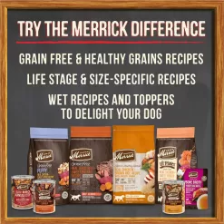 Merrick Grain Free Real Bison, Beef & Sweet Potato Recipe Dry Dog Food, 22 lbs.
