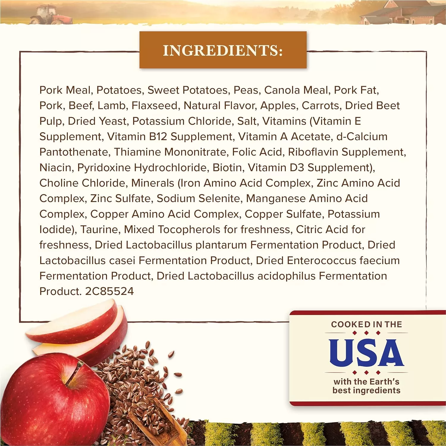 Whole Earth Farms Grain Free Pork, Beef and Lamb Recipe Dry Dog Food, 25 lbs.