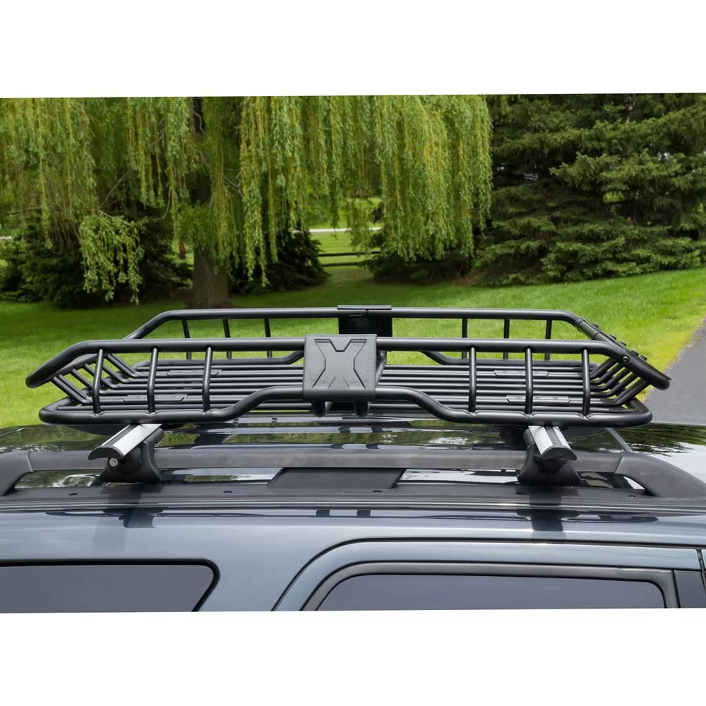 Heavy Duty Vehicle Roof Cargo Basket with Wind Fairing