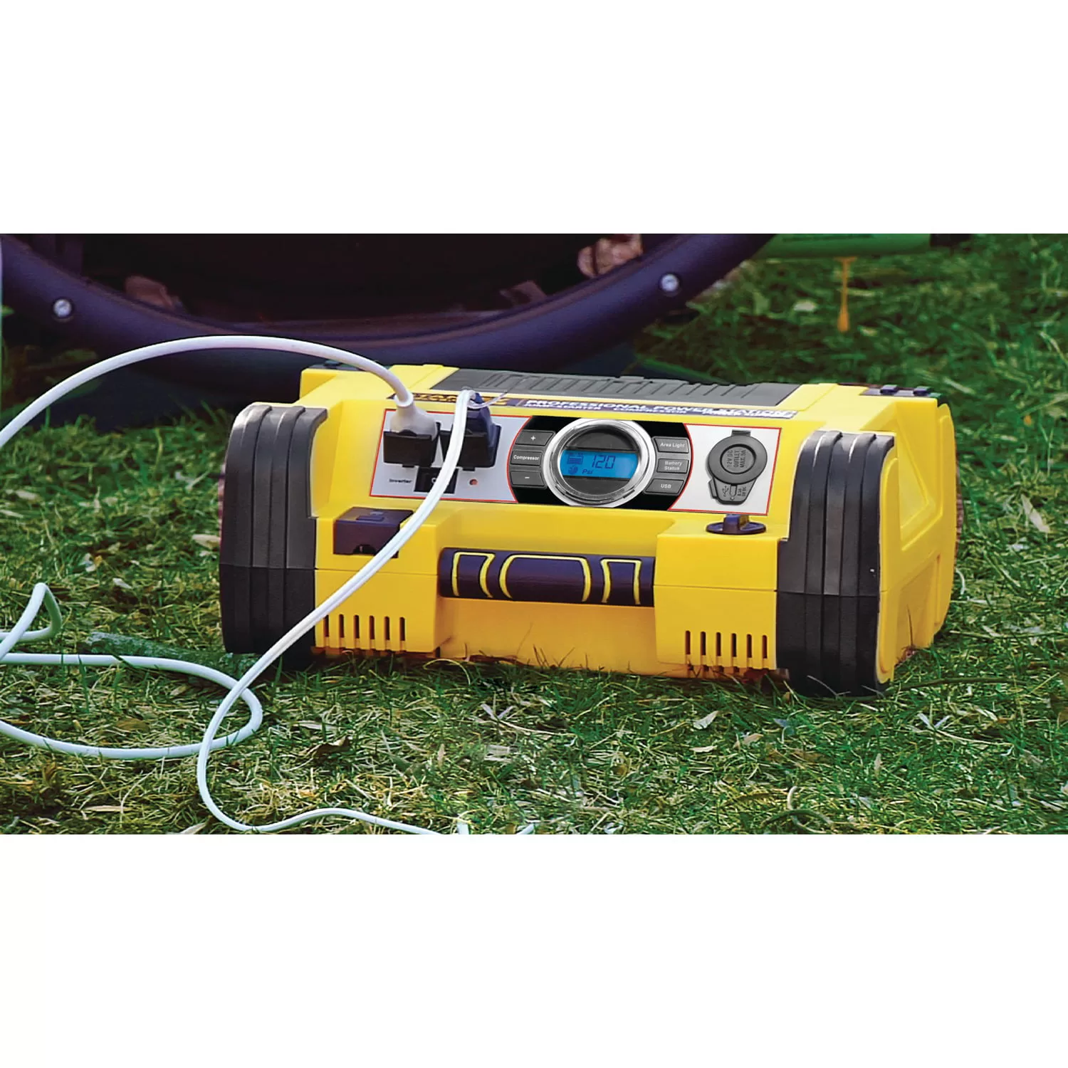 STANLEY 700/1400 Amp Professional Power Station w/Compressor (PPRH7DS)