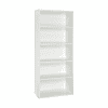ClosetMaid Bookshelf with 5 Shelf Tiers, Adjustable Shelves, Tall Bookcase Sturdy Wood with Closed Back Panel, White Finish