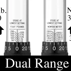 EPAuto 1/2-Inch Drive Click Torque Wrench,25-250 ft.-lb./33.9~338.9 Nm
