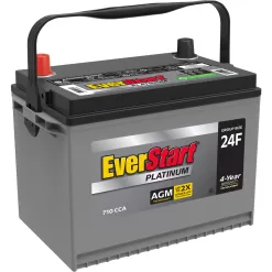 EverStart Platinum BOXED AGM Battery, Group Size 24F 12V, 710 CCA