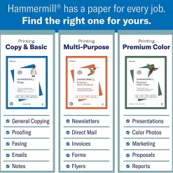 Hammermill Printer Paper, 20 lb Copy Paper, 8.5 x 11 - 5 Ream (2,500 Sheets)