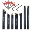 Indexable Lathe Turning Tool,1/2'' Shank 7 Pieces Carbide Turning Tool Set,Metal Lathe Tools Holder