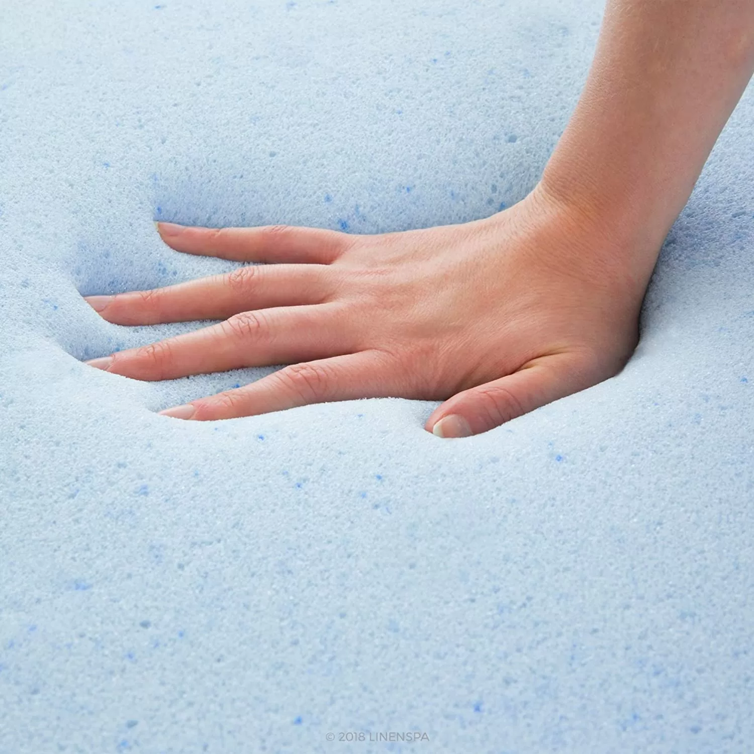 Linenspa 2 Inch Gel Infused Memory Foam Mattress Topper, Full, 2 Inch