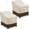 Vailge Patio Chair Covers, Lounge Deep Seat Cover, Waterproof Outdoor Lawn Patio Furniture Covers (2 Pack - Large)