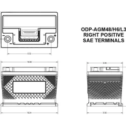 Odyssey AGM48/H6/L3 Performance AGM Battery