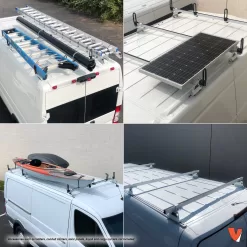Vantech Heavy Duty 3 Bar Ladder Roof Rack Fits Nissan NV Cargo Van High Roof