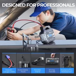 Car Battery Jump Starter TOPDON JS3000 12V 3000A Battery Booster for Up to 9L Gas/ 7L Diesel Engines
