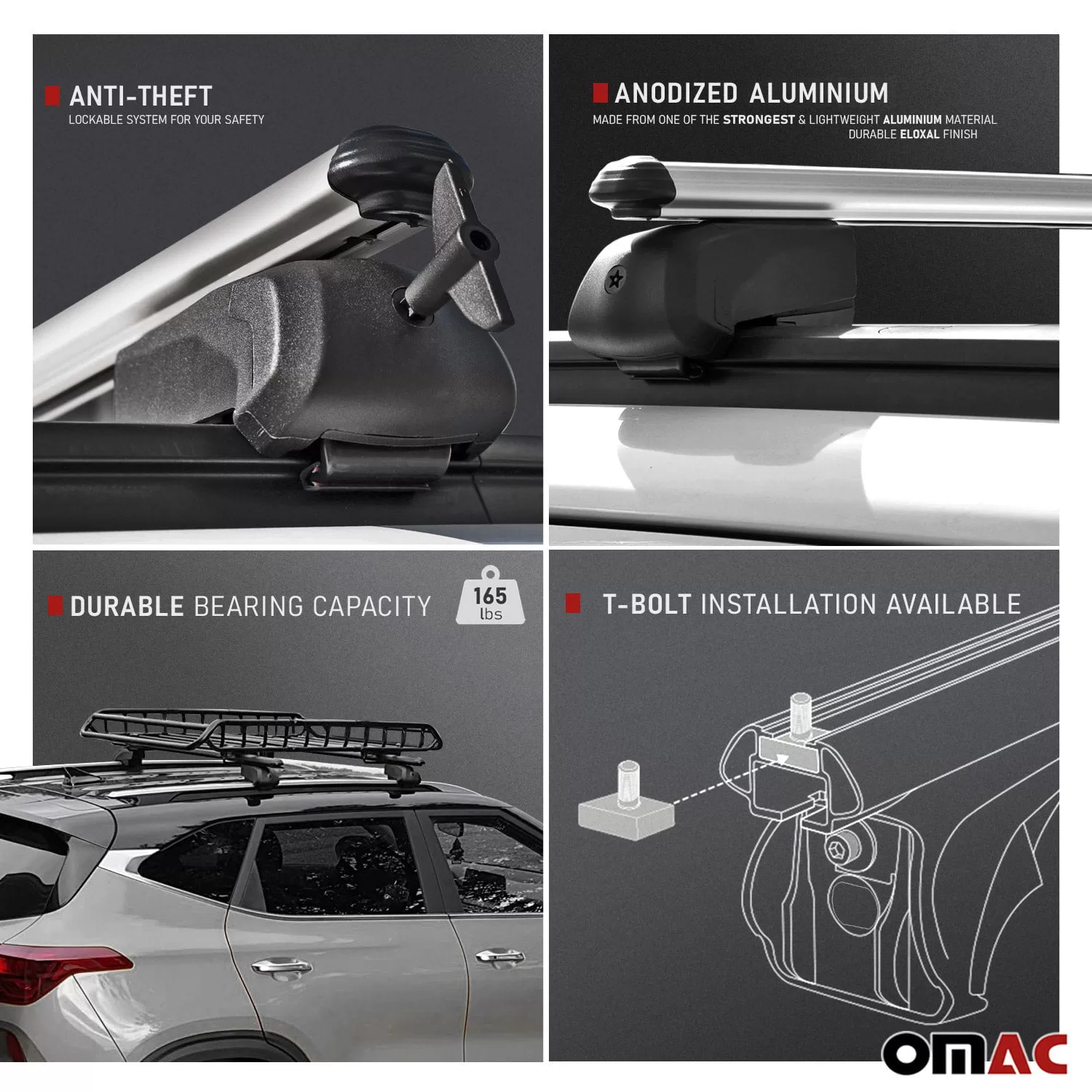 Fits Lexus UX200 UX250h 2019-2023 Roof Rail Rack Cross Bars Alu Luggage Carrier
