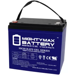 Mighty Max Battery 12V 55AH GEL Battery Replacement for 8A22NF