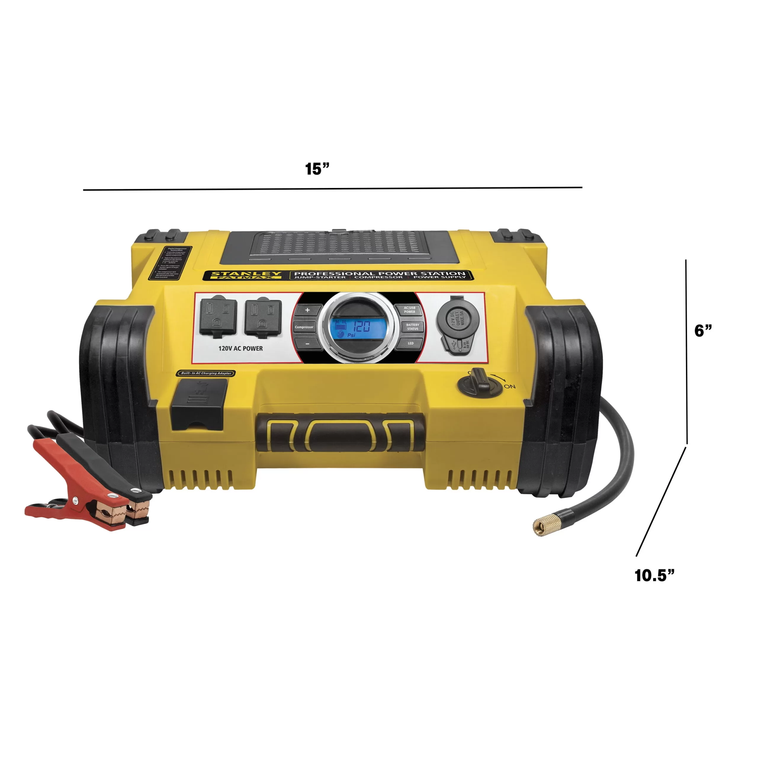 STANLEY 700/1400 Amp Professional Power Station w/Compressor (PPRH7DS)