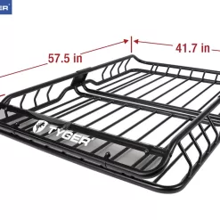 Tyger Auto TG-RK1B942B Heavy Duty Roof Mounted Cargo Basket Rack | L57.5