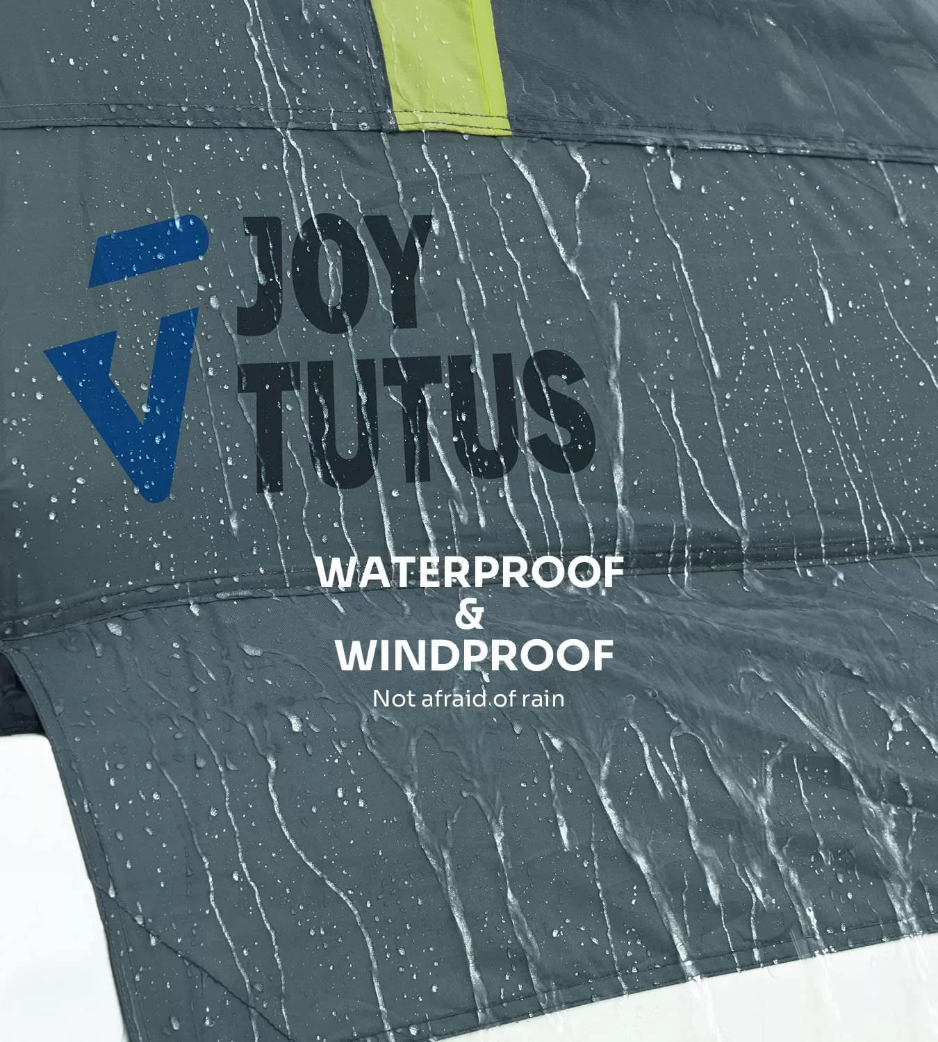 JoyTutus Pickup Truck Tent, Waterproof PU2000mm Double Layer for 2 Person, Portable Truck Bed Tent, 5.5'-6' Camping- Gray Green